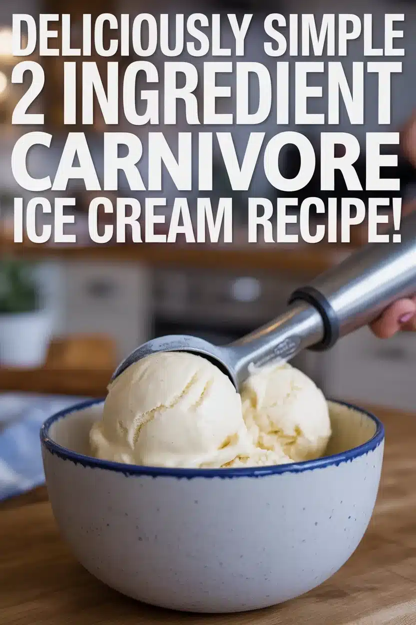 2 ingredient carnivore ice cream